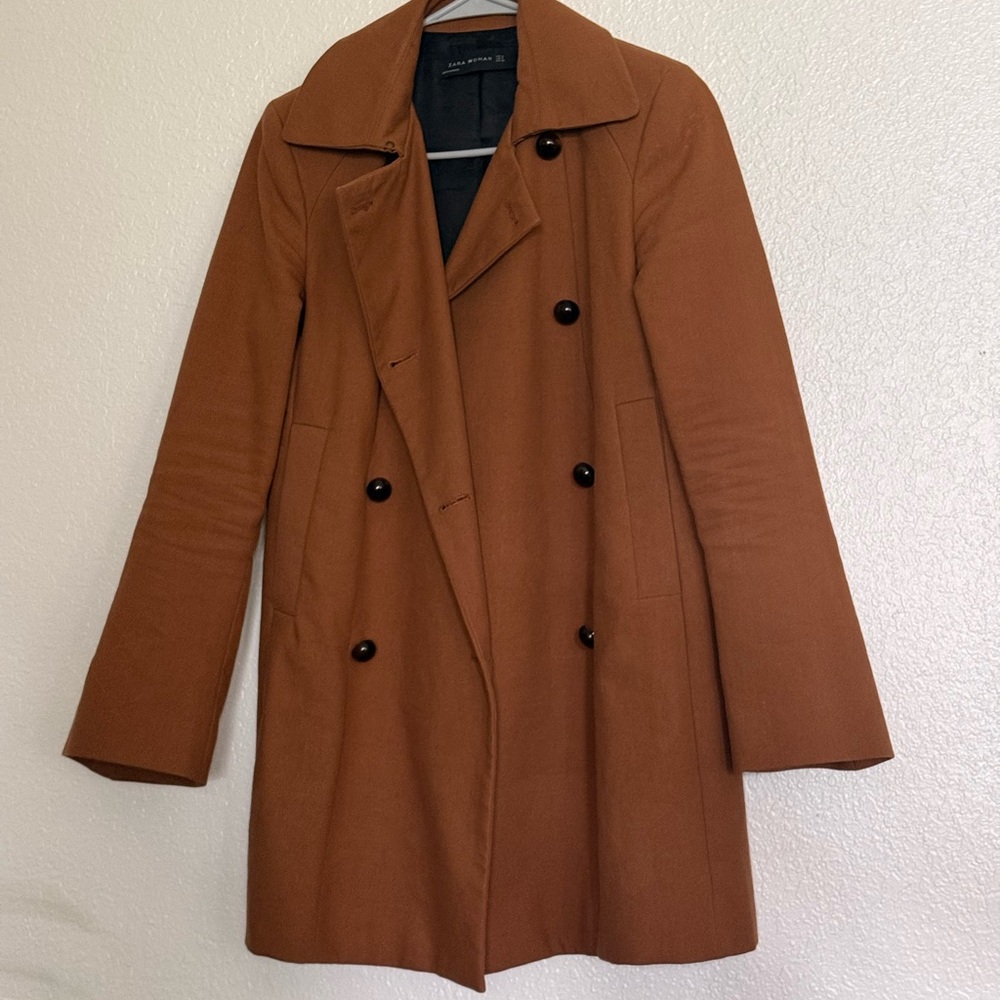 Zara Woman Rust Brown Tailored Jacket